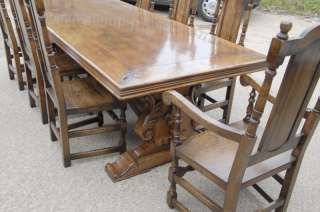 Ft French Rustic Refectory Table & William Mary Chair  