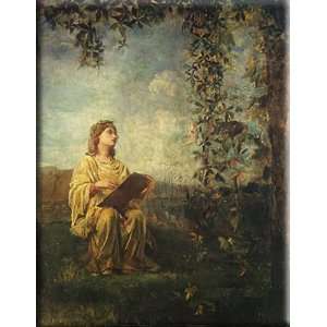 The Muse of Painting 12x16 Streched Canvas Art by LaFarge, John