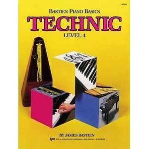  Bastien Piano Basics   Technic Level 4 Book Musical 