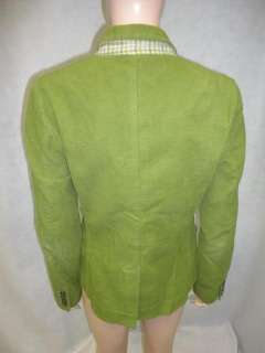 Crew Bright Green Soft Cotton Basic Jacket M Medium  