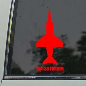  Yak 38 FORGER Red Decal Military Soldier Window Red 