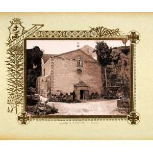 1893 Etching Ein Kerem Church Visitation Mary Elizabeth 
