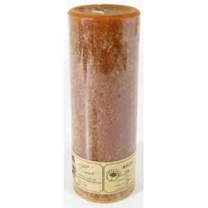  Candles pillar 2.8wx8h rust sandalwood ecolite