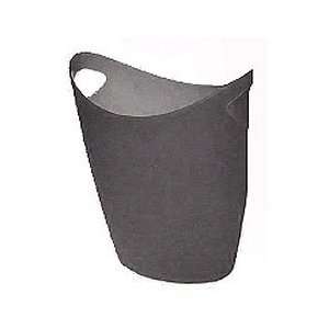 Yaffa Basic Line 32 GT GRA Small Oval Wastebasket Granite   Gray 