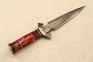 HAND FORGED DAMASCUS STEEL DAGGER KNIFE PR 1166  