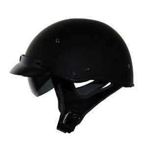  Vega XTV Half Helmet (Flat Black, XX Small) Automotive