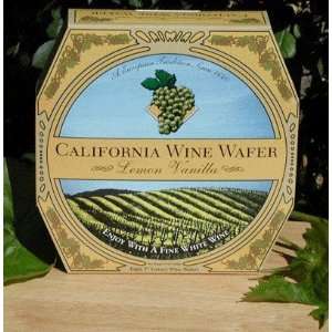 California Wine Wafer Cookies   Lemon Grocery & Gourmet Food