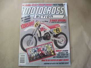 Motocross Action Magazine July 1987 YZM 500 CR 125 250  