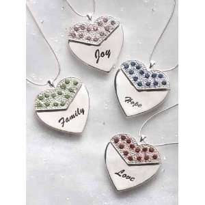  Club Pack of 16 Silver Envelope Heart Pendant Necklaces 