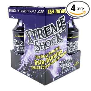  Nutrient Science Xtreme Shock, Grape, 12 Ounce (Pack of 4 