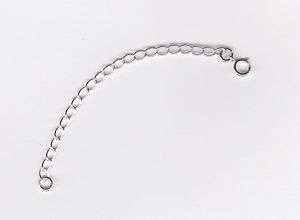 12 2.65MM Curb Sterling Silver Necklace Extender SR  