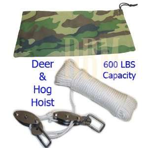  Heavy Duty Rope Deer Hog Hoist 600 LBS