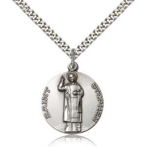  Sterling Silver St. Stephen Pendant Jewelry