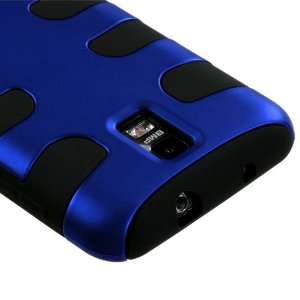 Hybrid Design Blue/Black Snap On Protector Case for Samsung Galaxy S 