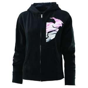  THOR SHATTERED WOMENS ZIP UP HOODY BLACK SMALL Automotive