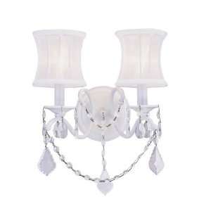  Livex 6302 03 Newcastle 2 Light Sconces in White