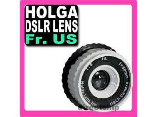 Holga Lens White HL C Canon Camera EOS 7D 60D 50D 40D 600D 550D 500D 