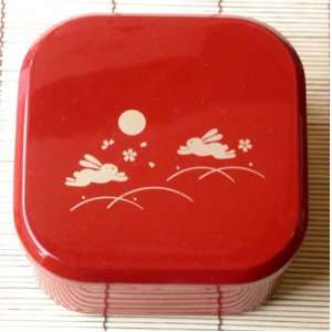  Japanese Lunch Bento Box Red Bunny #6372