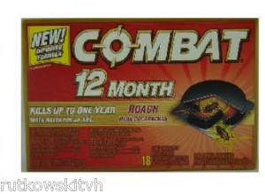 Combat 18 Pack 12 Month Roach Baits Traps 97218  