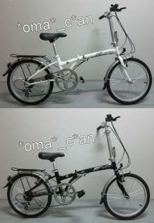 Dahon Bicycle Bike 20 Folding Bike Hat060 White Shimano 6 Speed Rear 