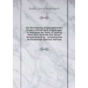   (German Edition) (9785874653729) Isaac Levin Auerbach Books