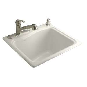 Kohler K 6657 2 96 River Falls Self Rimming Sink with Two Hole Faucet 