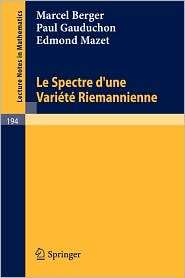   Riemannienne, (3540054375), Marcel Berger, Textbooks   