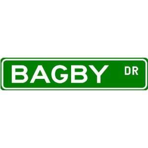 BAGBY Street Name Sign ~ Family Lastname Sign ~ Gameroom, Basement 