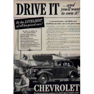 DRIVE IT  and youll want to own it  1939 Chevrolet Ad 