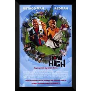 How High FRAMED 27x40 Movie Poster Method Man 