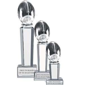 Crystal Football Trophy    Crystal Football Trophies    Crystal Awards