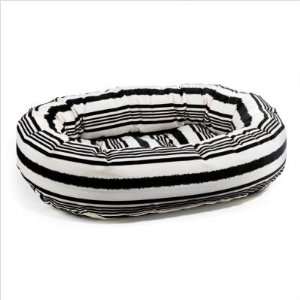  Bowsers Donut Bed   X Donut Dog Bed in Tuxedo Stripe Size 