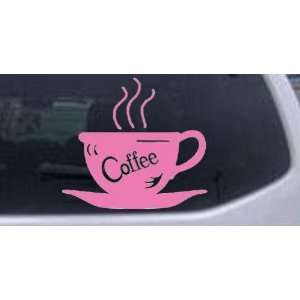  Pink 8in X 7.2in    Coffee Cup Cafe Restaurant Business 