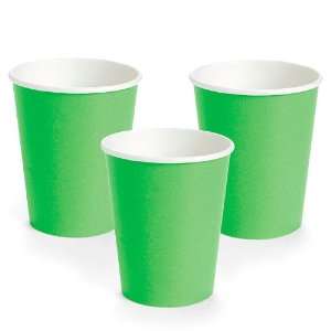  Neon Green Paper Cups (8 pc)