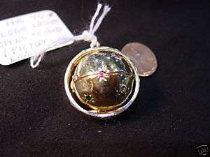 14K Gold Globe Locket Opens And Can Hold Six Pictures  