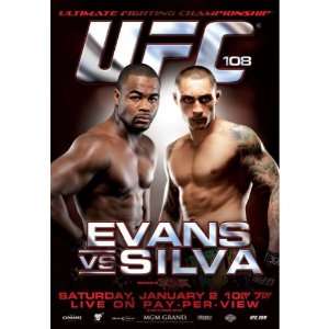  UFC 108 Autographed Poster 