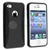 Hybrid Black Hard/TPU Soft Rubber Case Cover+PRIVACY FILTER for iPhone 