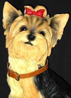 PRECIOUS LARGE SIZED YORKIE (YORKSHIRE TERRIER) FIGURE  