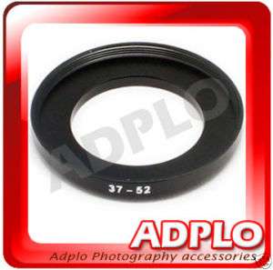 37mm to 52mm 37 52 mm Step Up Lens Filter Ring Adapter  