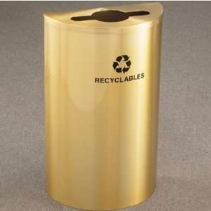   , Recyclables w/ Recycling Logo, Satin Brass Finish, Satin Brass Top
