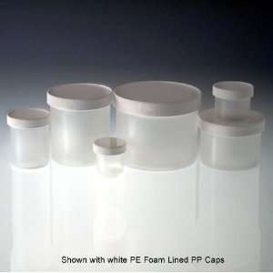   oz (120mL) Polypropylene Jar, 58 400 Unlined Polypropylene Caps, cs/72