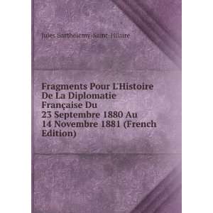   1881 (French Edition) Jules BarthÃ©lemy Saint Hilaire Books