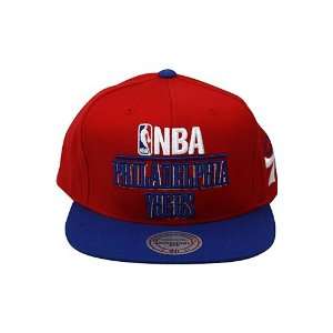   Media Day Philadelphia 76ers Wool Snapback Hat Red. Size Sports