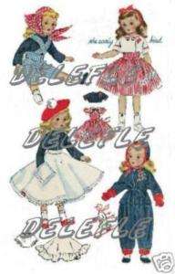 1720 Vintage Doll Clothes Pattern 18 inch Sweet Sue  