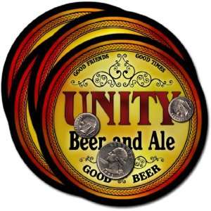  Unity , WI Beer & Ale Coasters   4pk 