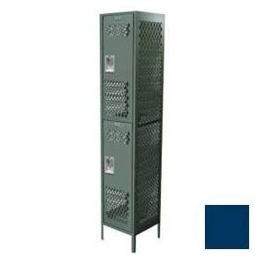 Competitor Ventilated Double Tier Locker, 1 Wide, 15W X 18D X 36H 