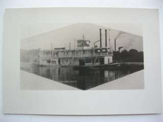 1800s WANDERER, PADDLE BOAT, STEAMSHIP PHOTOGRAPH  