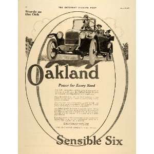  Ad Oakland Antique Sensible Six Pricing Eight Car   Original Print Ad