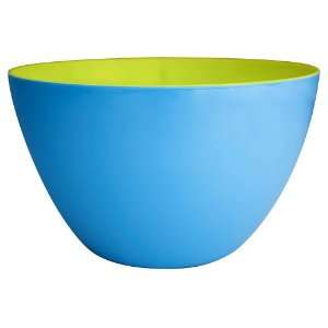  Zak Designs Ocean Blue and Kiwi 11 Inch Large Serving Bowl 
