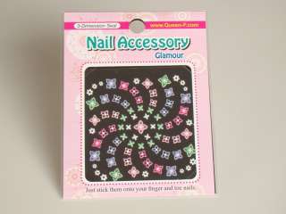3D Design Nail Art Stickers, Choose your design, 2+2 (made in 